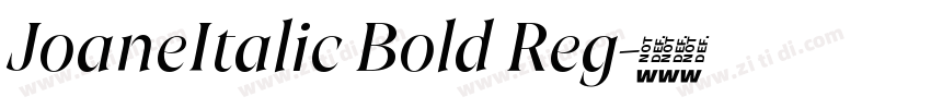 JoaneItalic Bold Reg字体转换